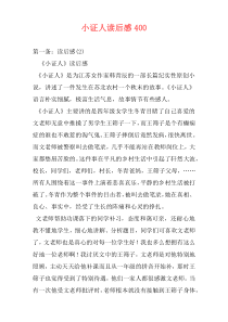 小证人读后感400