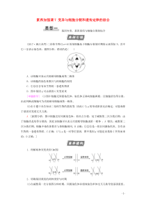 2021高考生物一轮复习 第7单元 生物的变异、育种与进化 素养加强课7 变异与细胞分裂和遗传定律的