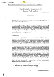 NSA_ Fault Simulation Requirements