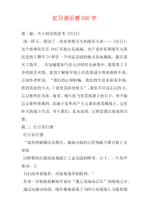 红日读后感500字