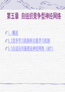 BP神经网络RBF神经网络自组织竞争型神经网络