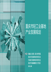 重庆轻工产业基地产业规划