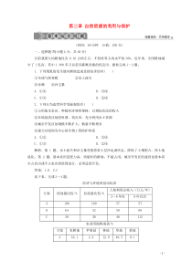 2019-2020学年高中地理 第三章 自然资源的利用与保护章末综合检测 新人教版选修6