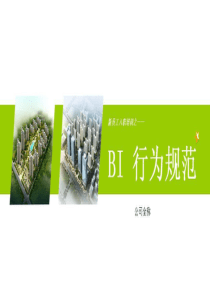 BI行为规范(通用行为规范模板)