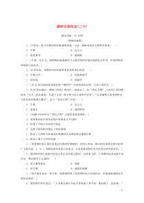 2019-2020学年高中历史 课时作业20 科学巨匠爱因斯坦 北师大版选修4