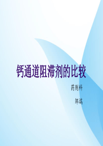 钙通道阻滞剂的比较