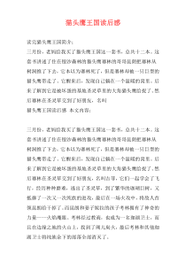 猫头鹰王国读后感