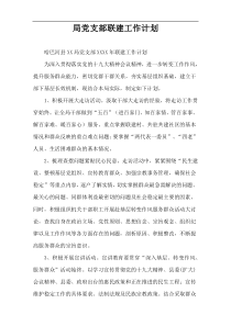 局党支部联建工作计划