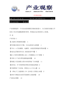 产业观察--长夜机会预测（经理阅读版）（DOC 35页）