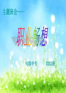 《职业畅想》主题班会
