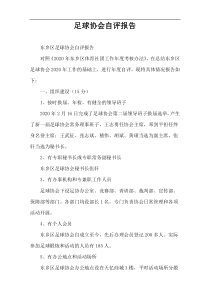 足球协会自评报告