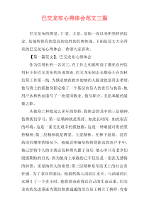 巴交龙布心得体会范文三篇