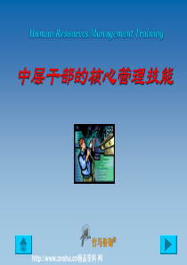 马思宇中层主管的核心管理技能(1)