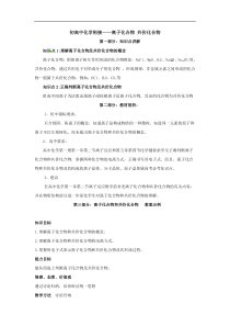 中考化学专题：离子化合物 共价化合物