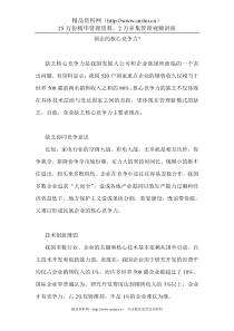 国企的核心竞争力