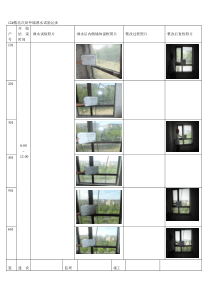 外墙淋水试验记录