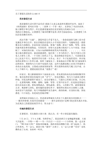 暑假生活的作文600字