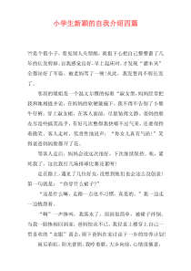 小学生新颖的自我介绍四篇