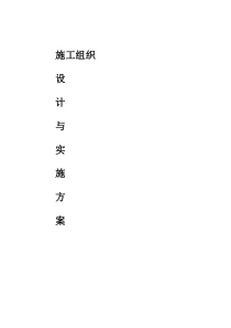 弱电施工组织设计与实施方案X3（DOC39页）