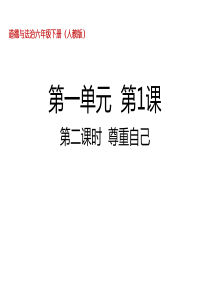 部编人教版六年级下册道德与法治1.2-尊重自己课件