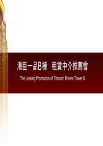 【房地产】汤臣一品b栋租赁中介推介会