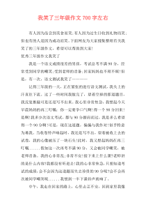 我笑了三年级作文700字左右