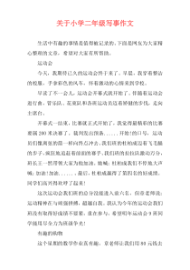关于小学二年级写事作文