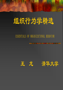 清华组织行为学精选(1)