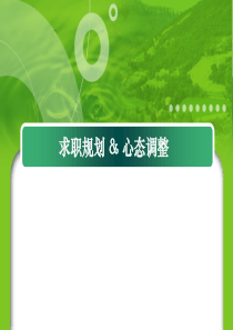 求职规划及心态调整2