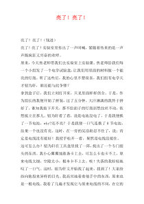 亮了！亮了！