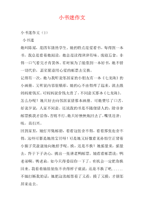 小书迷作文