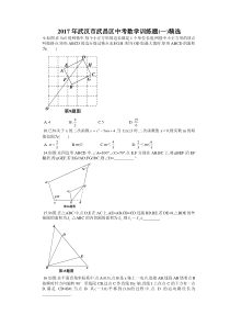 17中考数学训练题（一）精选（word版）