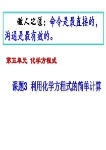 中考化学专题：利用化学方程式的简单计算