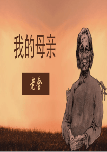 我的母亲说课课件