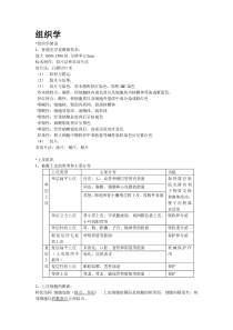组织学与胚胎学重点归纳