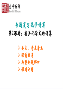 人教版九年级化学有关化学式的计算2复习课件