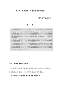 制订年度策略性营销规划的程序和方法1