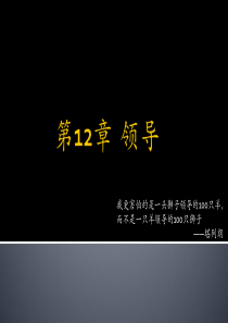 组织行为学12领导