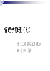 管理学原理(七)