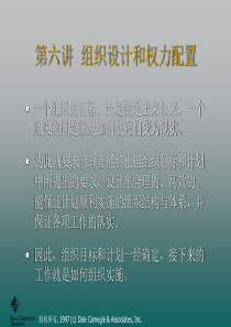 组织设计和权力配置