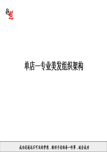 美发店单店组织架构