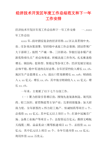 经济技术开发区2021年度工作总结范文和下一年工作计划安排