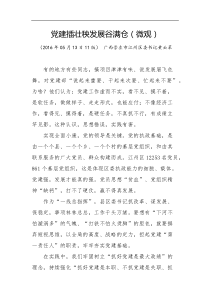 党建插壮秧发展谷满仓微观