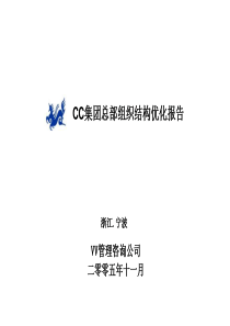雅戈尔集团总部组织结构优化报告