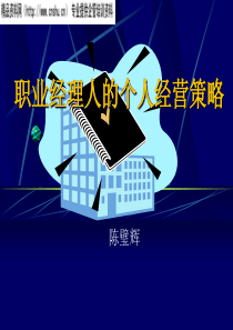 职业经理人的个人经营