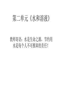 第二单元水和溶液