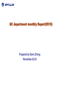 朝阳电子人力资源项目QCmonthlyreport0510