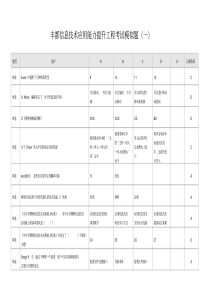 教师信息技术能力提升考试模拟题1