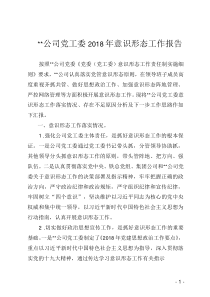 公司2018年意识形态工作报告