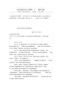 《山东省安全生产条例》(2017版)(20190306113219)
